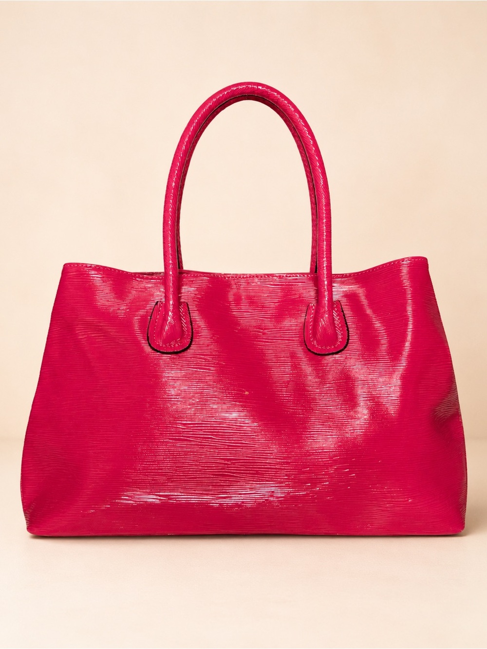 Tiffany & Fred Hot Pink Patent Leather Satchel - Picture 2 of 13